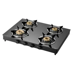 KAFF CTC634BAI Toughened Glass Top 4 Burner Automatic Electric Gas Stove (Matte Enamelled Pan Support, Black)-picture-15