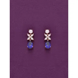 Kai Jewel Sterling Silver Argent Drop Rose Gold Earrings for Women-picture-47