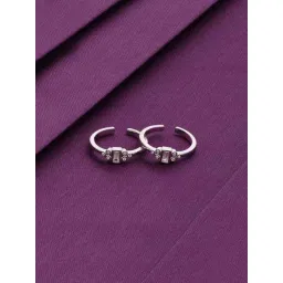 Kai Jewel Sterling Silver Baguette Toe Ring-picture-21