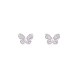 Kai Jewel Sterling Silver Crystal Butterflies Casual Stud Earrings for Women image 3