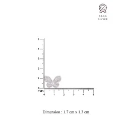 Kai Jewel Sterling Silver Crystal Butterflies Casual Stud Earrings for Women image 5