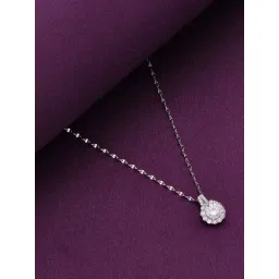 Kai Jewel Sterling Silver Minimal Crystal Casual Necklace-picture-27