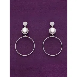 Kai Jewel Sterling Silver Pretty Pearly Dangler Earrings for Women-picture-15