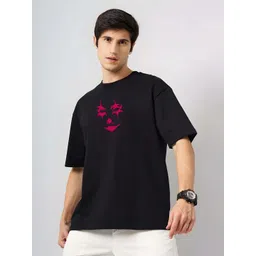 KAIDO Graphic Printed Round Neck Drop-Shoulder Sleeves Cotton Oversized T-shirt-picture-39