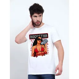 KAIDO Men Graphic Printed Pure Cotton T-shirt-picture-13