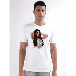 KAIDO Men Graphic Printed Round Neck Cotton T-shirt-picture-24