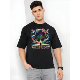 KAIDO Men Printed Drop-Shoulder Sleeves T-shirt-picture-16