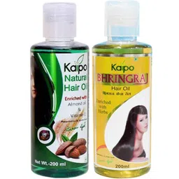 Kaipo Set Of 2 Natural & Bhringraj Hair Oil For Shiny & Strong Hair - 200 ml Each-picture-21