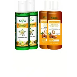 Kaipo Set Of 4 Bhringraj & Moroccann Argan Hair Oil - 200 ml Each-picture-24