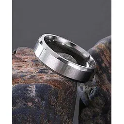 kairangi by yellow chimes Silver-Plated Band Ring-picture-38