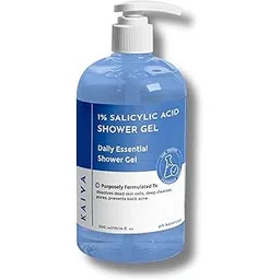 KAIVA 1% Salicylic acid body wash for Tan removal, Body Acne and Skin cleanser with Glycolic Acid, Niacinamide and Vitamin E | Sulfate & Paraben Free, exfoliating bodywash woman and man – 300 ml-picture-11