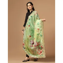 Kaizen TEXO FAB Printed Organza Dupatta-picture-17