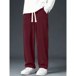 KAJARU Men Relaxed Fit Regular Track Pants-picture-35