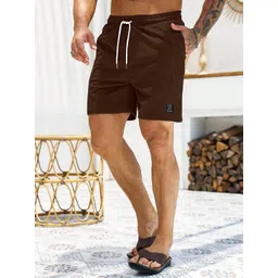 KAJARU Men Self Design Textured Low-Rise Regular Fit Shorts-picture-28