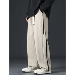 KAJARU Men Stain Resistant Relaxed Fit Korean Pants Trousers-picture-12