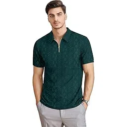 kajaru Men's Solid Regular Fit T-Shirt-picture-20