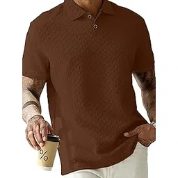 kajaru Men's Solid Regular Fit T-Shirt-picture-26