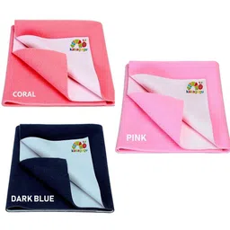 Instadry Anti-Piling Extra Absorbent Quick baby Dry Sheet , Pack of 3 (50x70 cm)-image-2