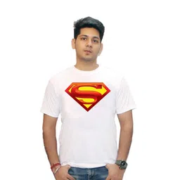 Kaku Fancy dresses Boys Printed Superman Printed Round Neck T-shirt-picture-28