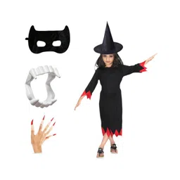Kaku Fancy Dresses Girls Halloween Witch Costume Set-picture-30