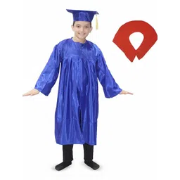 Kaku Fancy dresses Kids Graduation Gown With Hat & Stole Degree Costume-picture-24