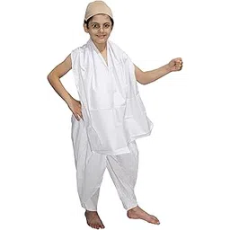 Kaku Fancy Dresses National Heros Freedom Fighters Costumes for Kids | Independence Day Republic Day Fancy Dress for Schools Plays & Competition | Role Play Politician Costume-picture-13