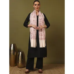 Kala Maison Floral Embroidered Pure Woollen Shawl-picture-41