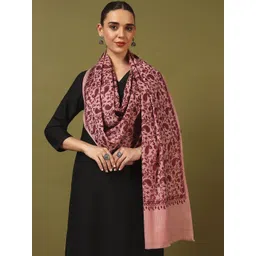 Kala Maison Floral Embroidered Pure Woollen Shawl-picture-24