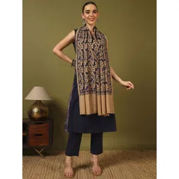 Kala Maison Floral Embroidered Pure Woollen Shawl-picture-22