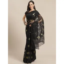 Kalakari India Black Woven Saree-picture-45