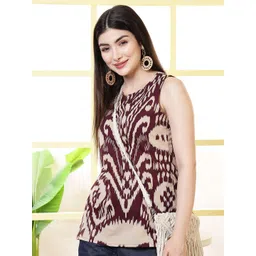 KALAMIR Print Ethnic Cotton Top-picture-23