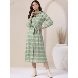 KALAMIR Print Shirt Midi Dress-picture-33