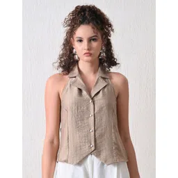 KALAMIR Striped Cotton Shirt Style Top-picture-10