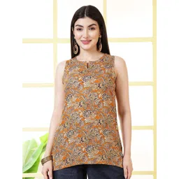 KALAMIR Women Floral Printed Sleeveless Top-picture-10
