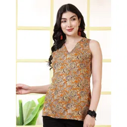 KALAMIR Women Floral Printed Top image 3