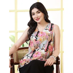 KALAMIR Women Floral Printed V-Neck Top-picture-12