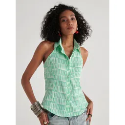 kalamir Zenava by Myntra Floral Print Cotton Top-picture-13