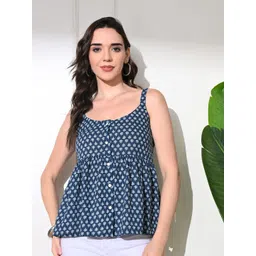 kalamir Zenava by Myntra Women Ethnic Motifs Printed EmpireRegular Top-picture-38