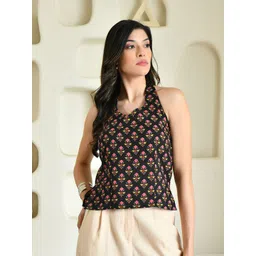 Zenava by Myntra Women Floral Print Cotton Top-image-36