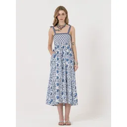 Zenava by Myntra Women Floral Print Fit & Flare Dress-image-23