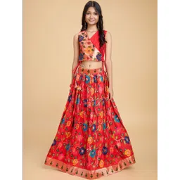 KALANANDI Girls Embroidered Ready to Wear Lehenga &-picture-32