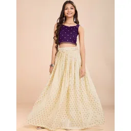 KALANANDI Girls Embroidered Thread Work Ready to Wear Lehenga &-picture-17