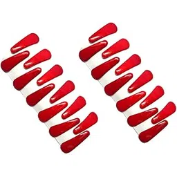 kalaneet Plastic top 24pcs Red Color Tik Tak Clip for Girls and Womens-picture-26