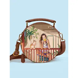 Kalankit Bucket Satchel with Tasselled-picture-24