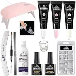 Kalatika Polygel Nail Extension Kit – 3 Colors (Clear, Pink, White) – 30ml Tubes | Professional Nail poly Gel for Salon & Home Use | Long-Lasting, Easy to Shape & Cure-image-29