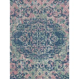 Kaleen India Blue Traditional Anti-Skid Polyester Carpet image 4