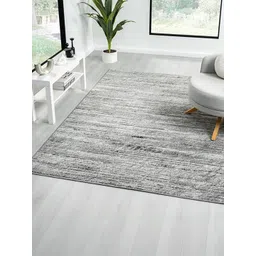 Kaleen India Charcoal Polypropylene Abstract Anti-Skid Carpets-picture-22