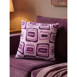 Kaleen India Fuchsia Geometric Square Cushion Covers-picture-24