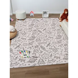 Kaleen India Polyester Black Anti-Skid Polyester Carpet-picture-32