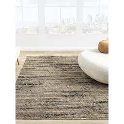 Kaleen India Yellow Striped Rectangle Anti-Skid Polypropylene Carpet-picture-27